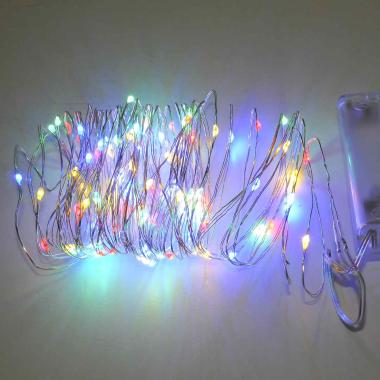 Luci Natale Esterno Batteria LED 100 Multicolor |M2 Store
