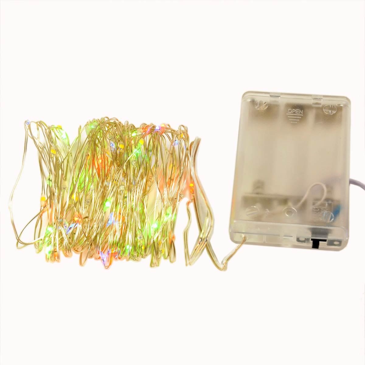 Luci Natale Esterno Batteria LED 100 Multi Flash |M2 Store