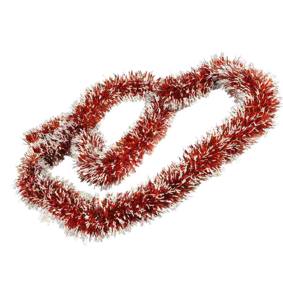 Frangia mt.1,8 cm.8 Rossa e Bianca Glitter |M2 Store