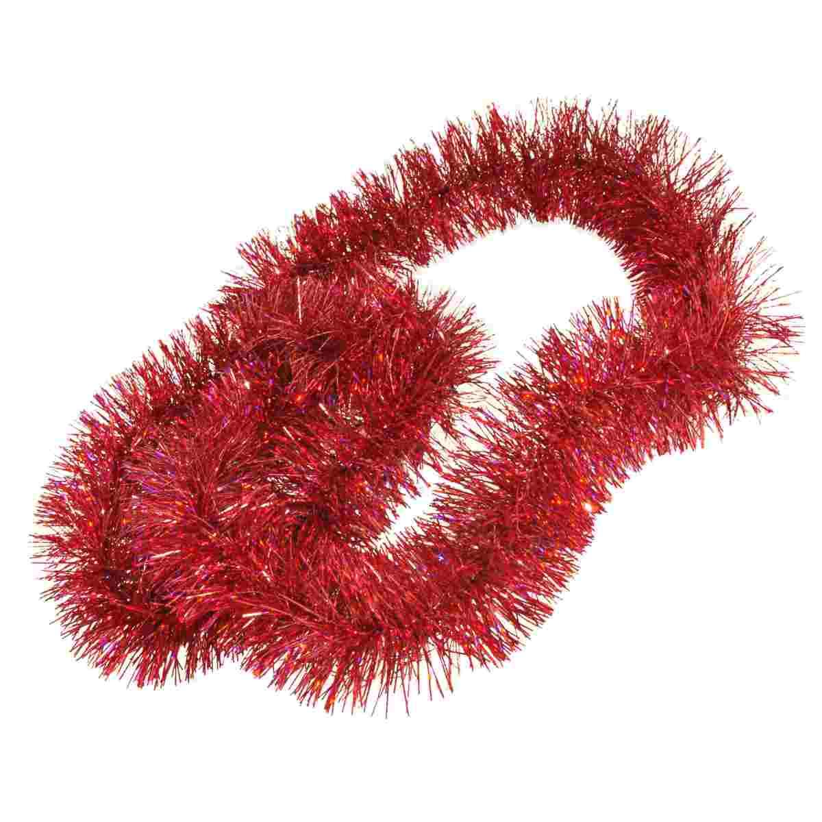 Frangia mt.1,8 cm.Ø8 Rossa Ologramma Glitter |M2 Store
