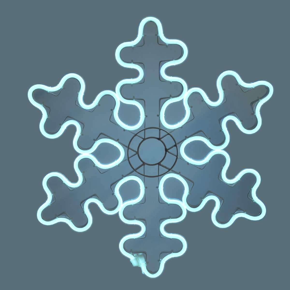 Luci Natale Esterno LED 480 Fiocco Neve Neon Blu cm.53x53 |M2 Store