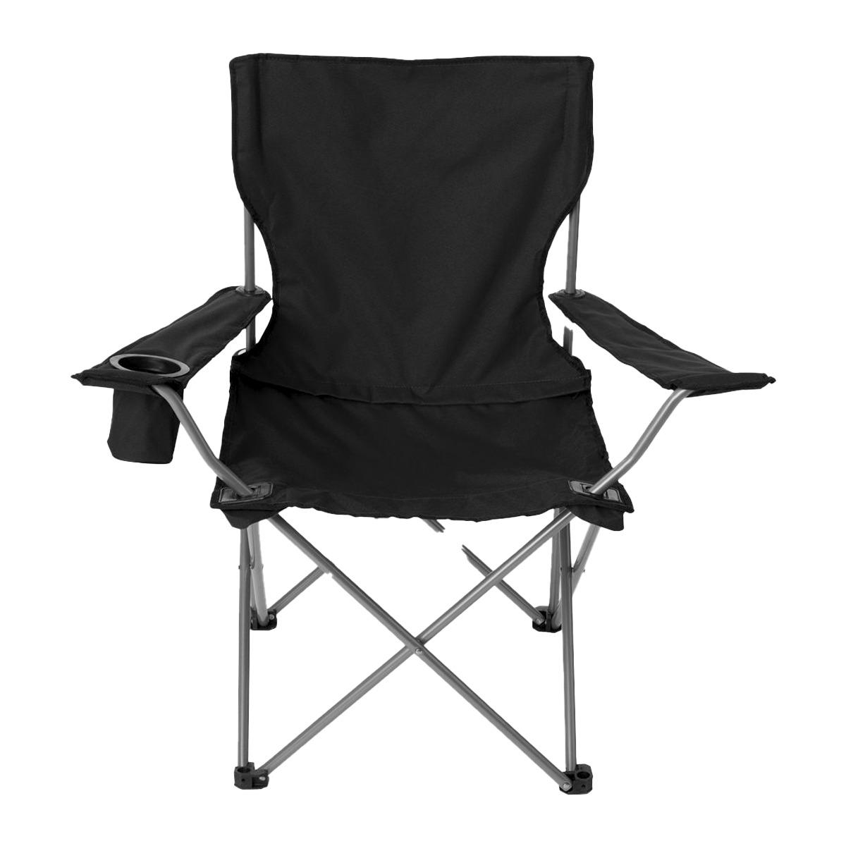 Sedia Camping Pieghevole Nero cm.73x43xh80 | Casa Conte