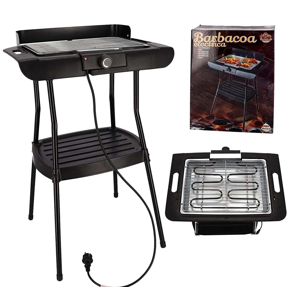 Barbecue Elettrico Geri con Stand 36x25 2000W | M2 Store
