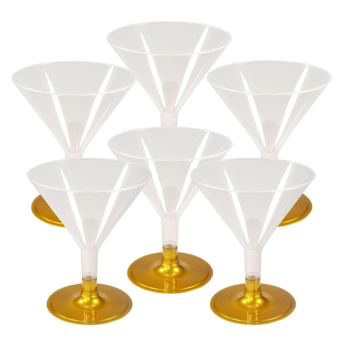 Bicchiere Natalizi Cocktail Crystal Oro pz.6 |M2 Store