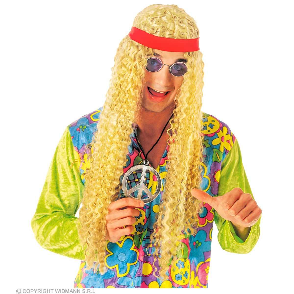 Parrucca Bionda Hippie con Fascia |Widmann