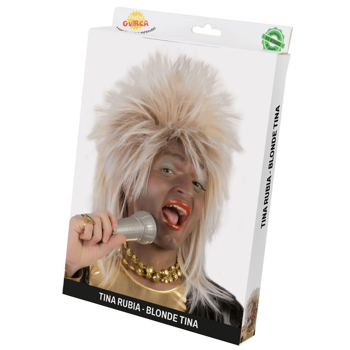 Parrucca Punk Rock Bionda Lunga con Cresta |Orlob