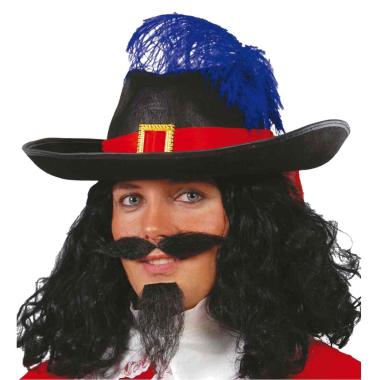 Cappello Moschettiere Nero Feltro |Carnival Toys