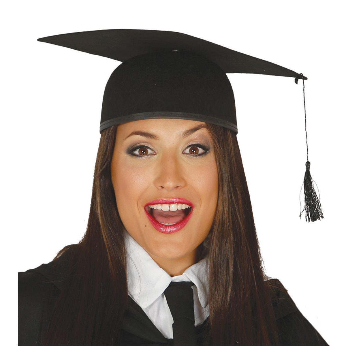 Cappello Laureato Feltro Nero |Guirca