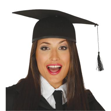 Cappello Laureato Feltro Nero |Guirca