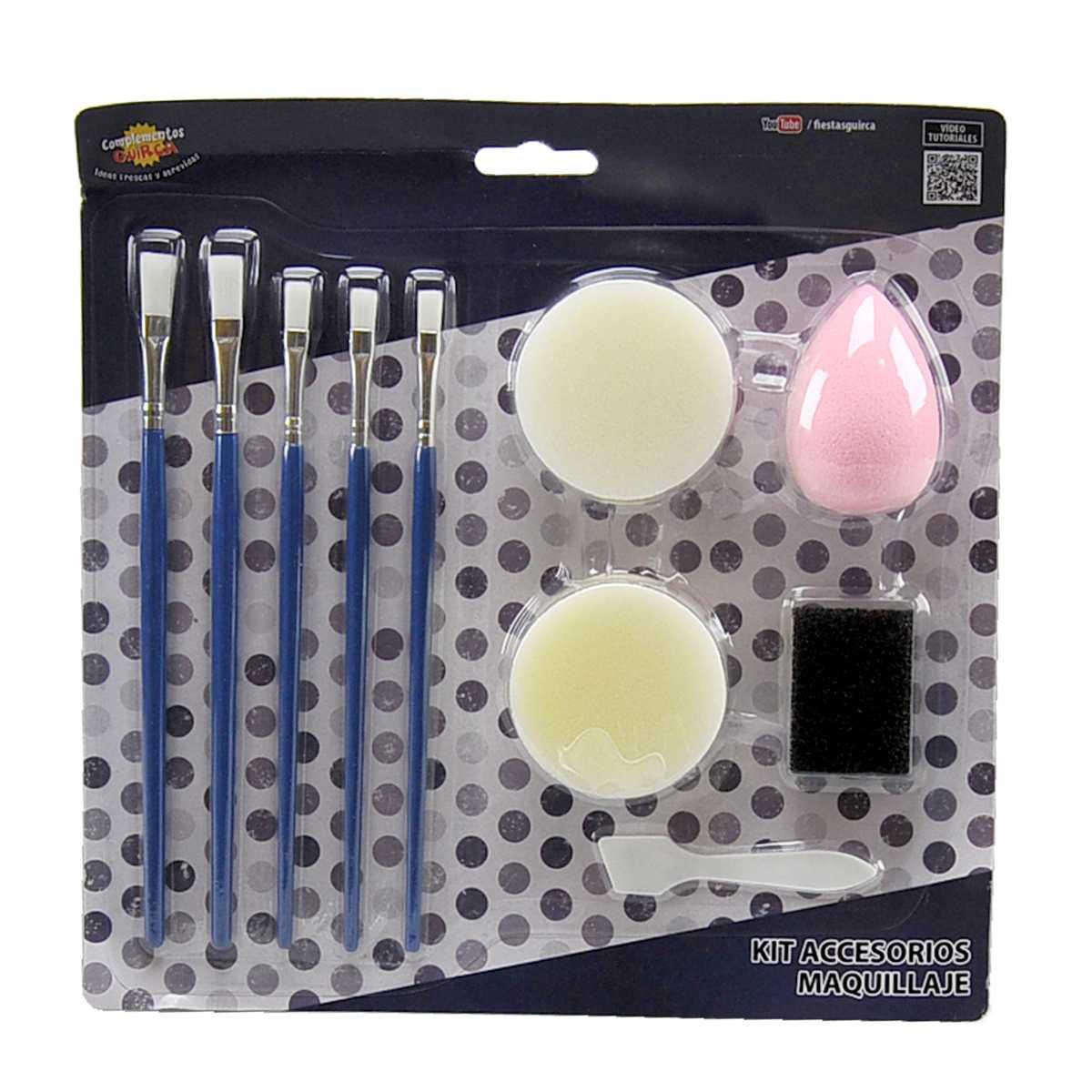Pennelli e Spugne per Trucco Set pz.10 |Guirca