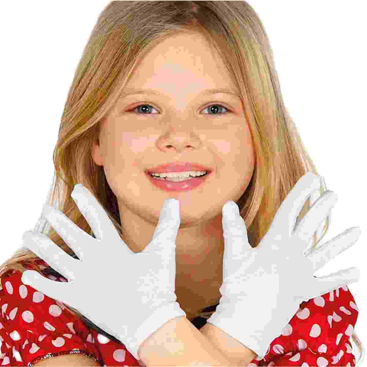 Guanti Corti Bianchi Cotone |Guirca