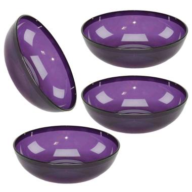 Insalatiera cm.Ø14 PVC Trasparenti Viola pz.4 | M2 Store