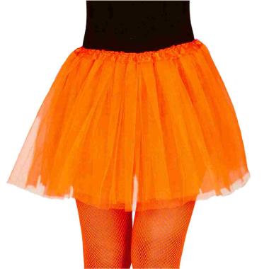 Gonna cm.40 Arancione Fluo Tulle |Guirca