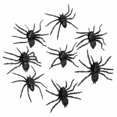 Ragno Nero PVC cm.6 Set pz.8 |Guirca