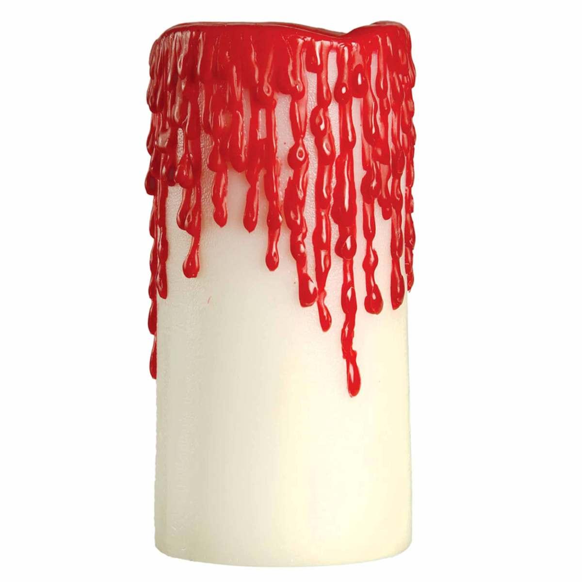 Candela Halloween Bianca Insanguinata cm.Ø5xh10 |Carnival Toys