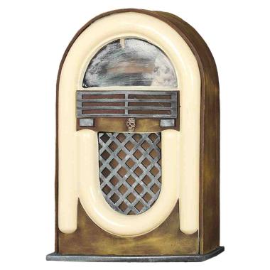 Radio Antica con Luce e Suono cm.22x10xh33 |Guirca