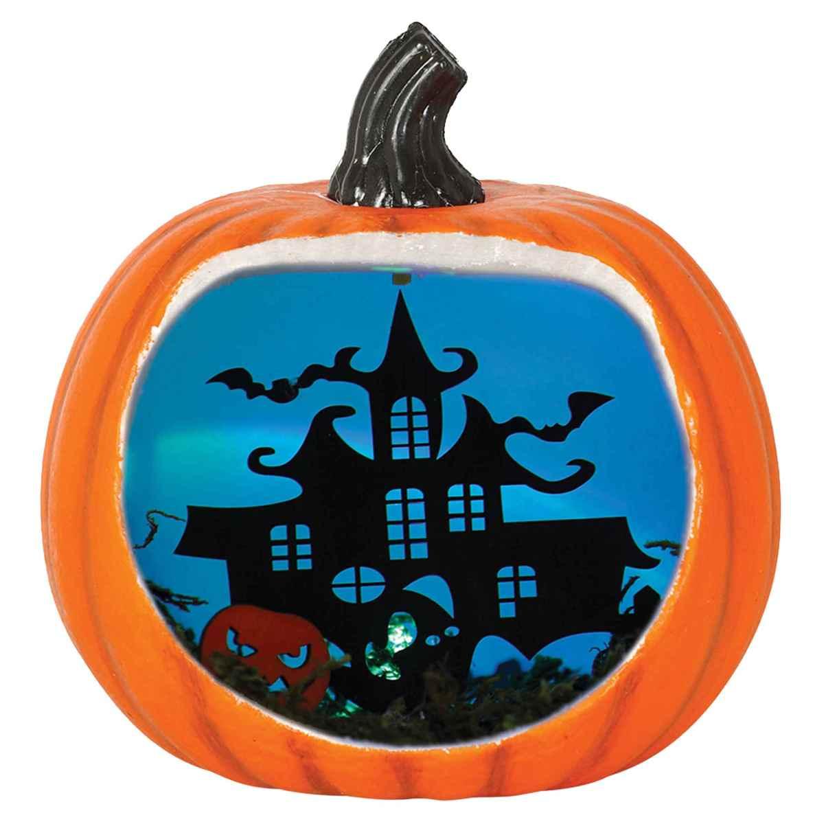 Zucca Polistirolo con Luce cm.Ø18x20 |Guirca