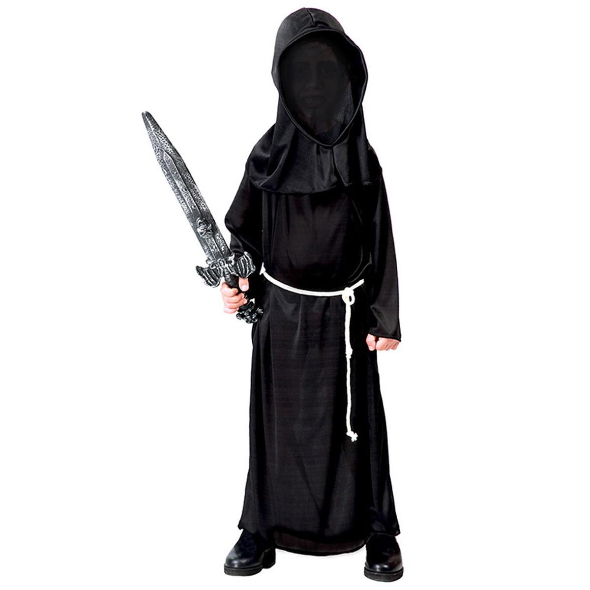 Costume Della Notte Nero con Cappuccio |Guirca