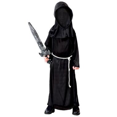 Costume Della Notte Nero con Cappuccio |Guirca