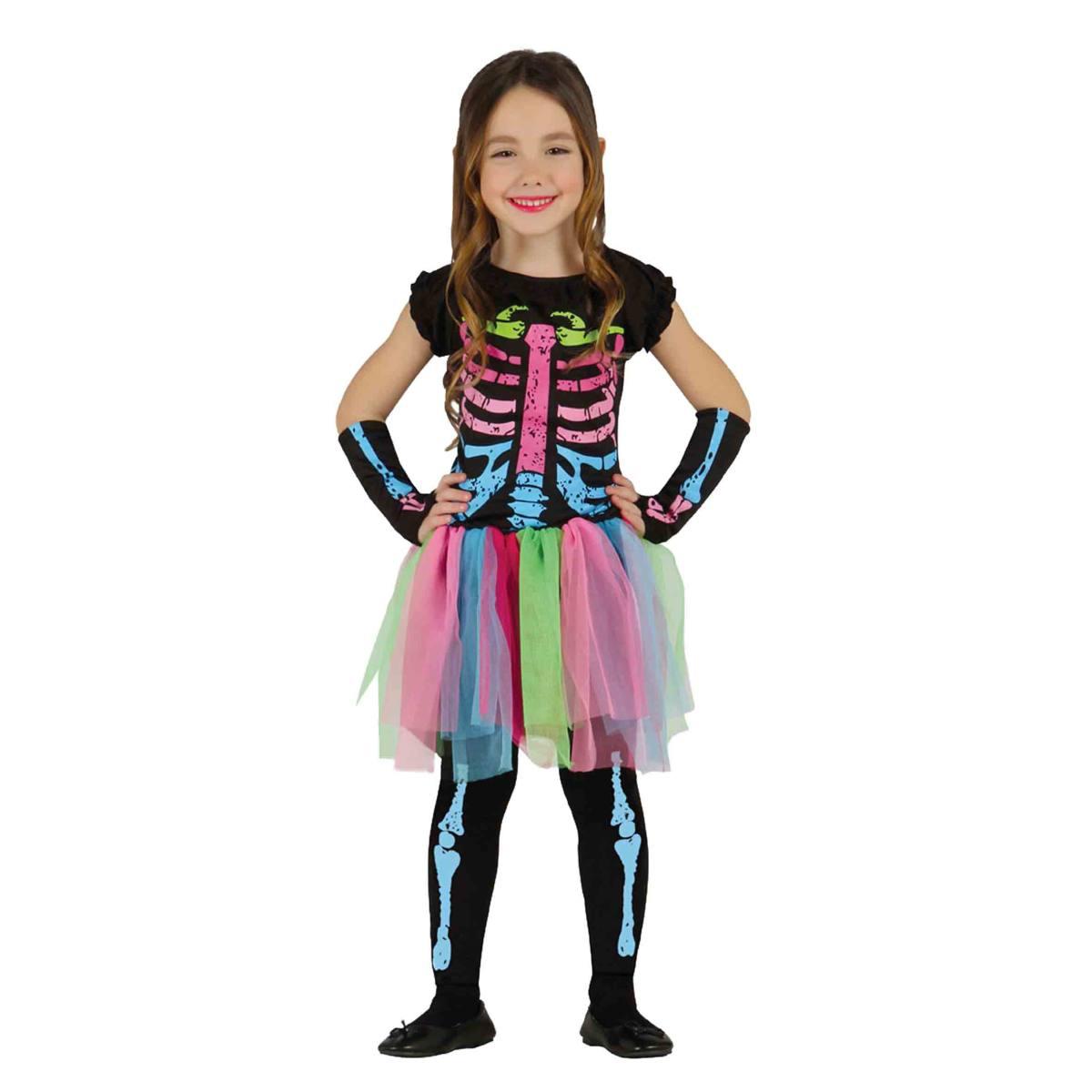 Costume Scheletrina Multicolor |Guirca