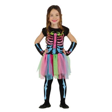 Costume Scheletrina Multicolor |Guirca