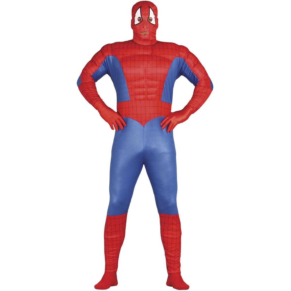 Costume super eroe spider muscoloso