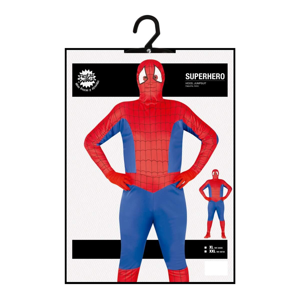 Costume super eroe spider muscoloso