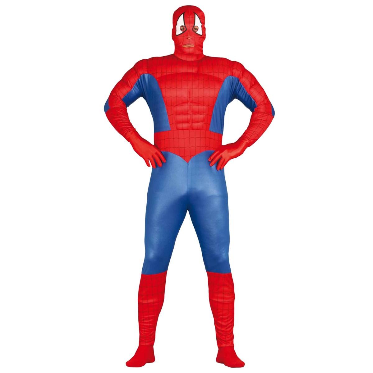 Costume Super Eroe Spider Muscoloso |Guirca