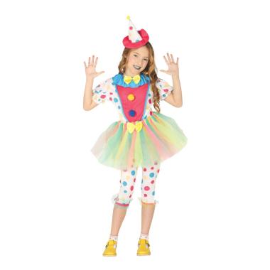 Costume Clown Pagliaccetta Pois |Guirca