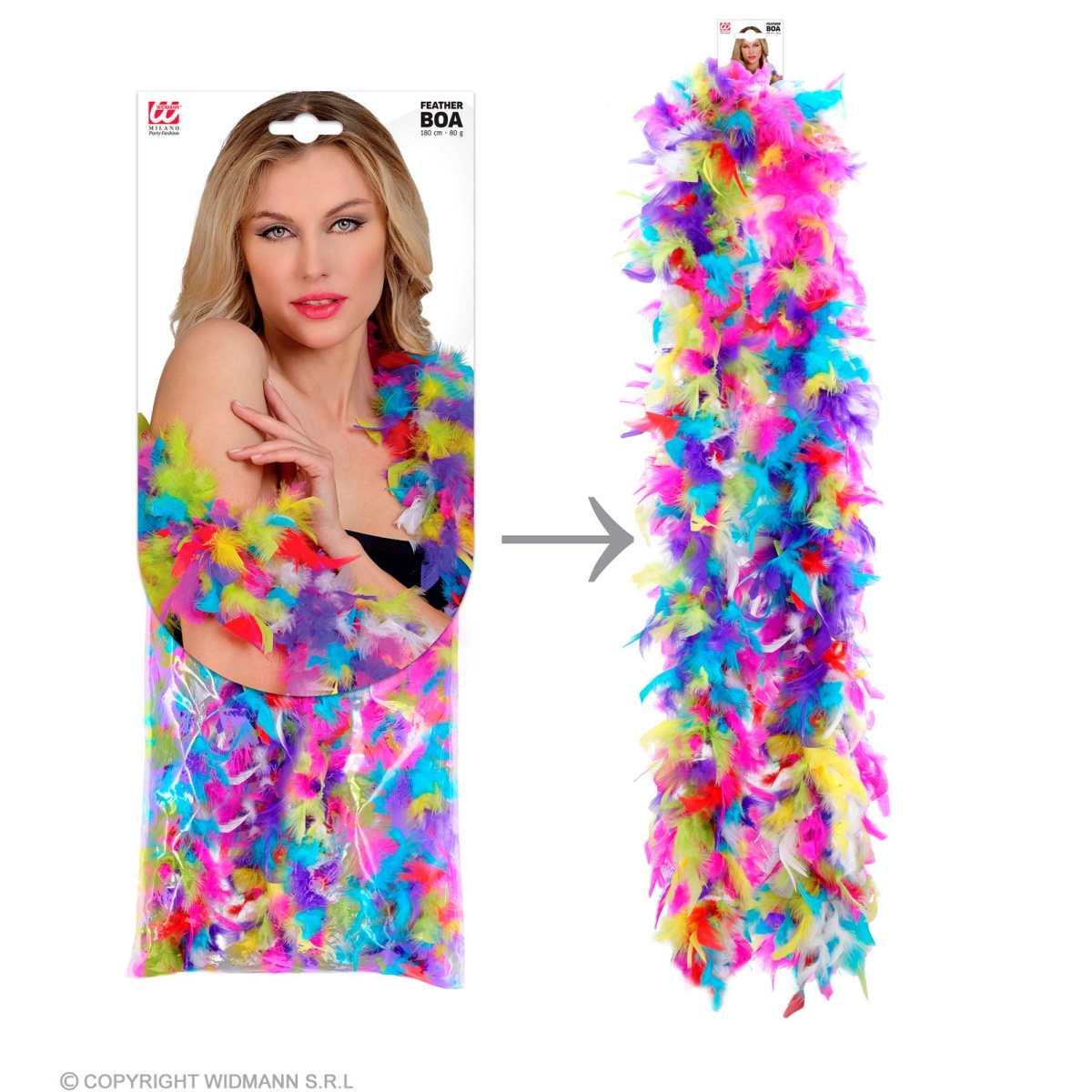 Boa di Piume cm.180 gr.80 Multicolor |Widmann