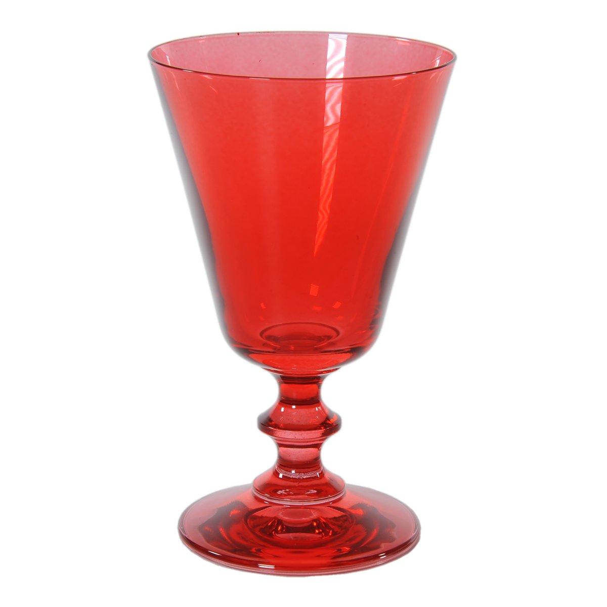 Bicchieri Vetro Set pz.6 Calice France Rosso ml.240 | M2 Store