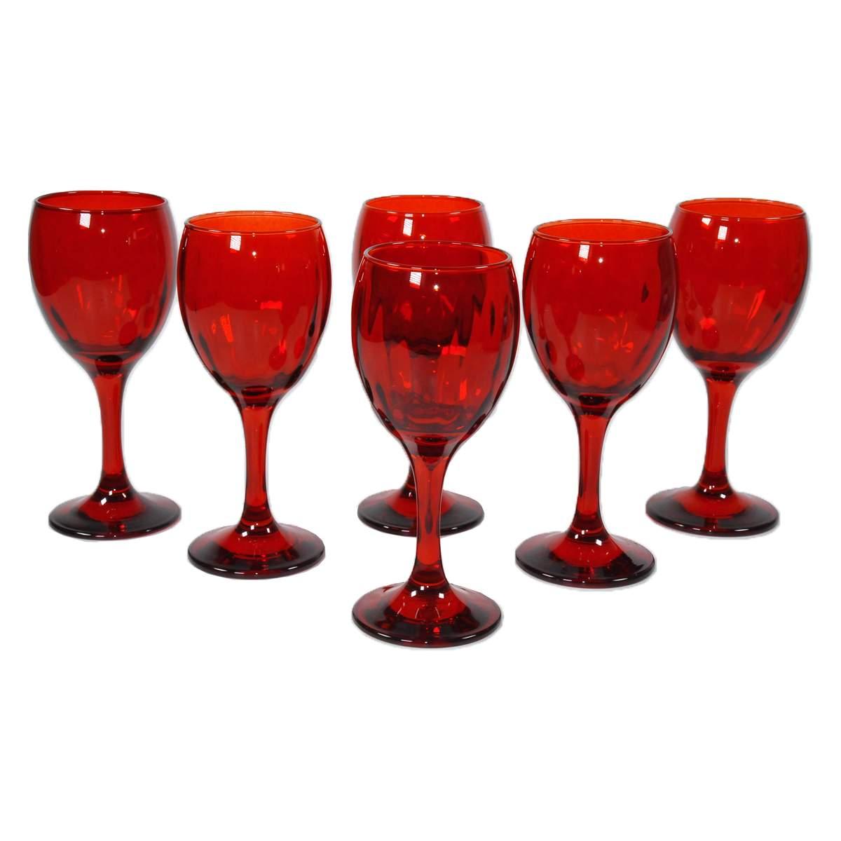 Bicchieri Vetro Set pz.6 Vino Rosso ml.200 |M2 Store