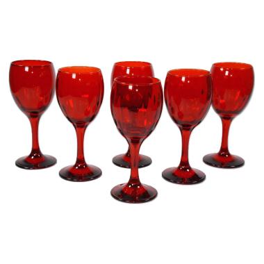 Bicchieri Vetro Set pz.6 Vino Rosso ml.200 |M2 Store