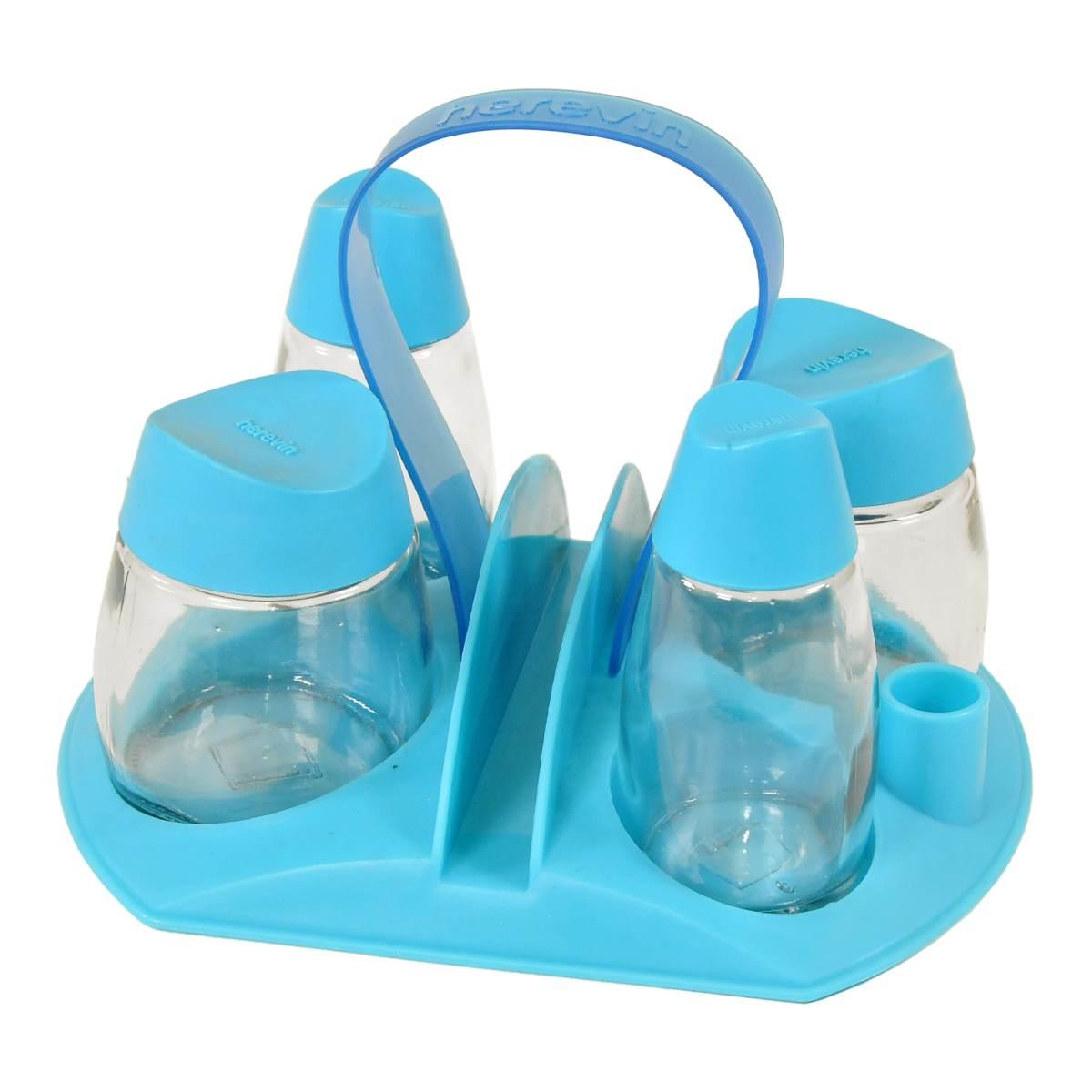 Menage Porta Spezie Herevin Azzurro Set pz.4 | Gicos
