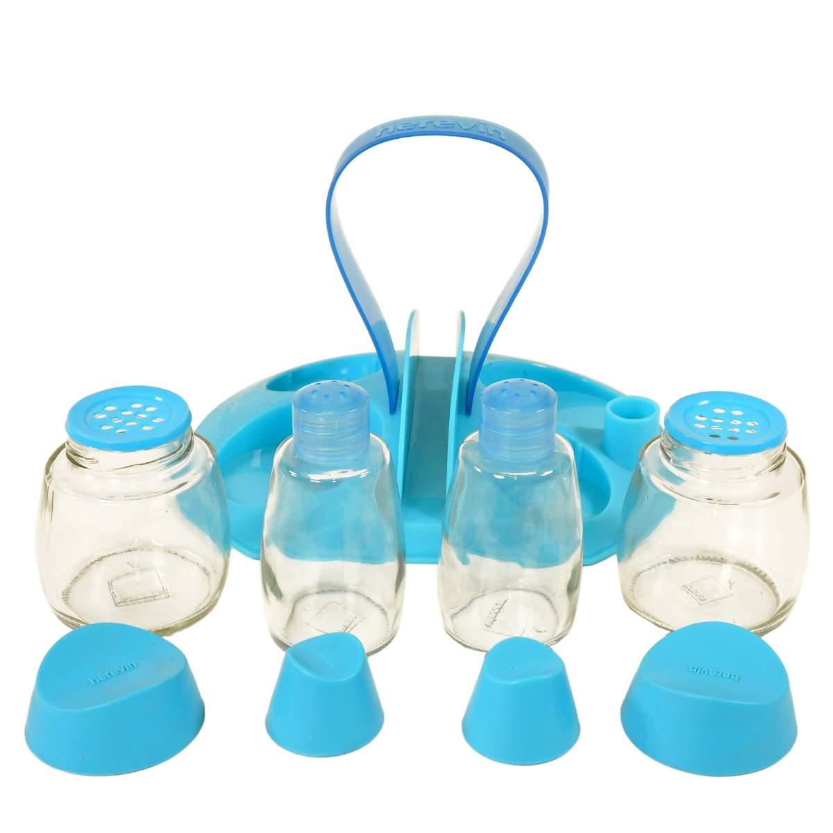 Menage Porta Spezie Herevin Azzurro Set pz.4 | Gicos