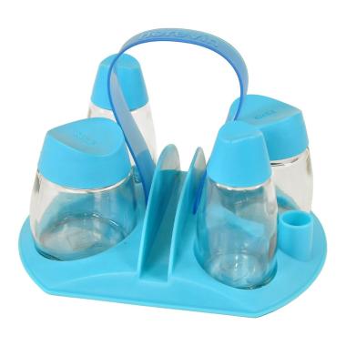 Menage Porta Spezie Herevin Azzurro Set pz.4 | Gicos
