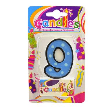 Candelina Compleanno N.9 Multicolor |Ciao