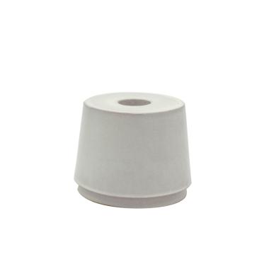 Portacandela Ceramica Bianco cm.7x9 |Chentchips