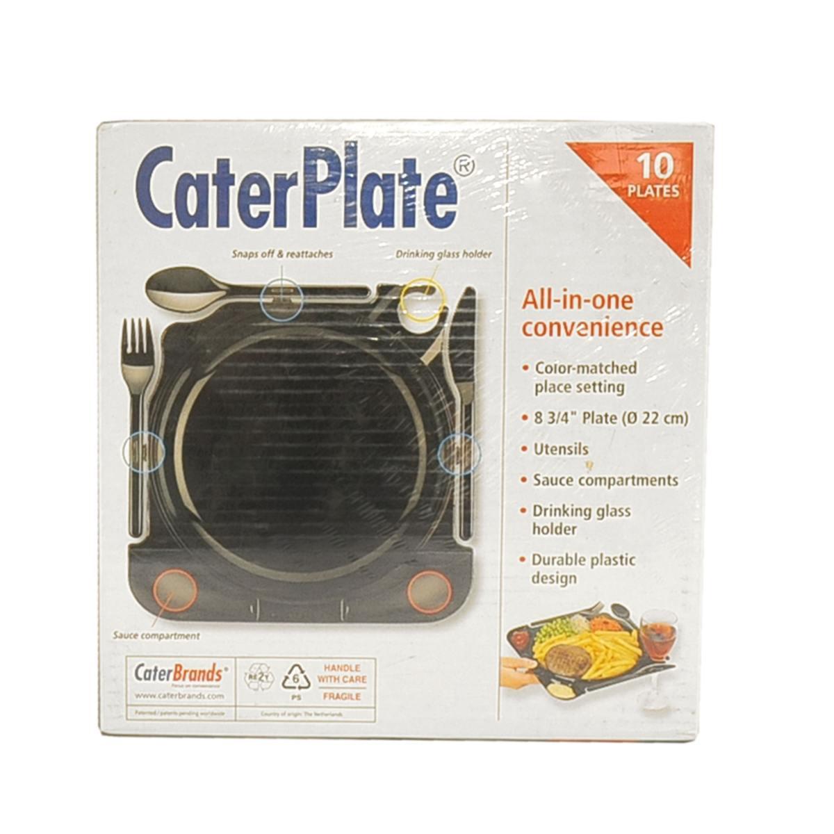 Piatti Plastica Cater Black Set pz.10 |M2 Store