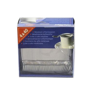 Posate Party Cucchiaino PVC Set pz.40 Metal Cater |M2 Store