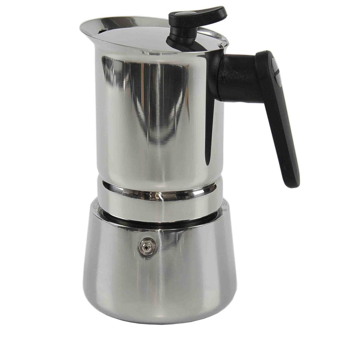 Caffettiera Moka Pedrini 6 Tazze Inox Induzione | M2 Store