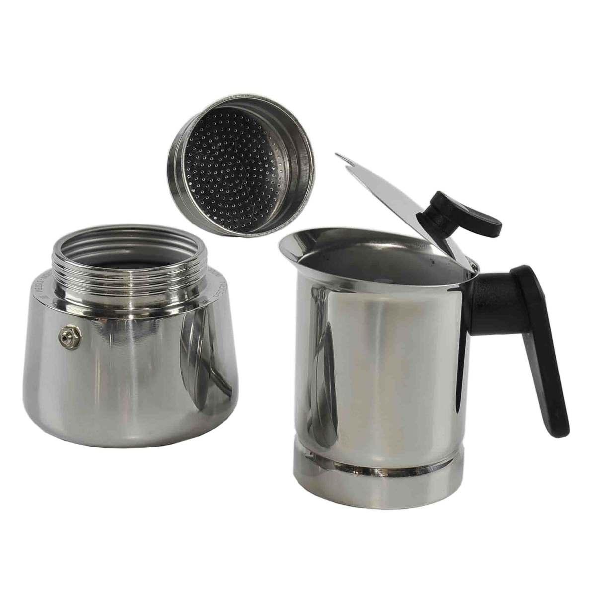 Caffettiera Moka Pedrini 6 Tazze Inox Induzione | M2 Store