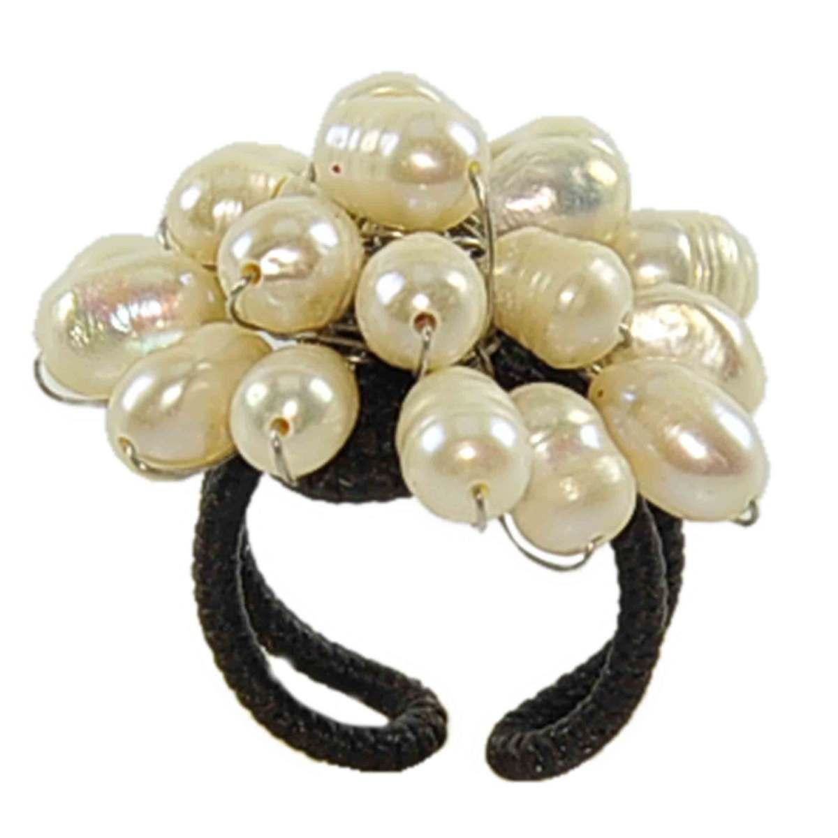 Anello Perline Beige cm.Ø3 |Carnival Toys