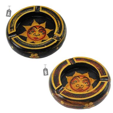 Posacenere Sole Legno cm..12 2 Modelli Assortiti | M2 Store