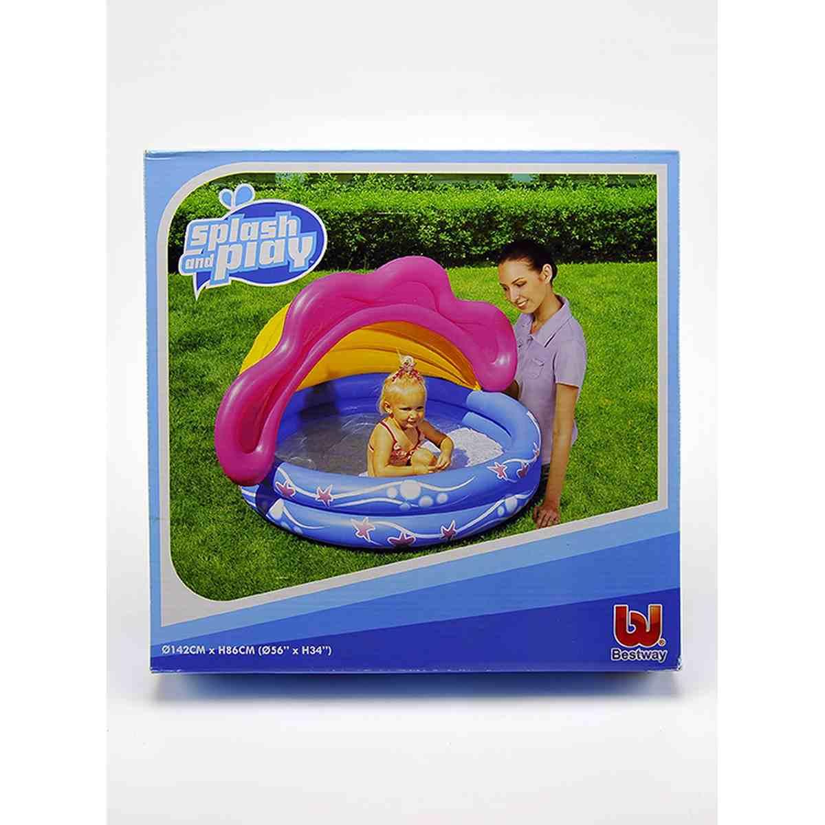 Piscina Tonda Gonfiabile cm.142x86 con Cappottino | M2 Store