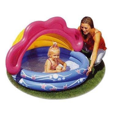 Piscina Tonda Gonfiabile cm.142x86 con Cappottino | M2 Store