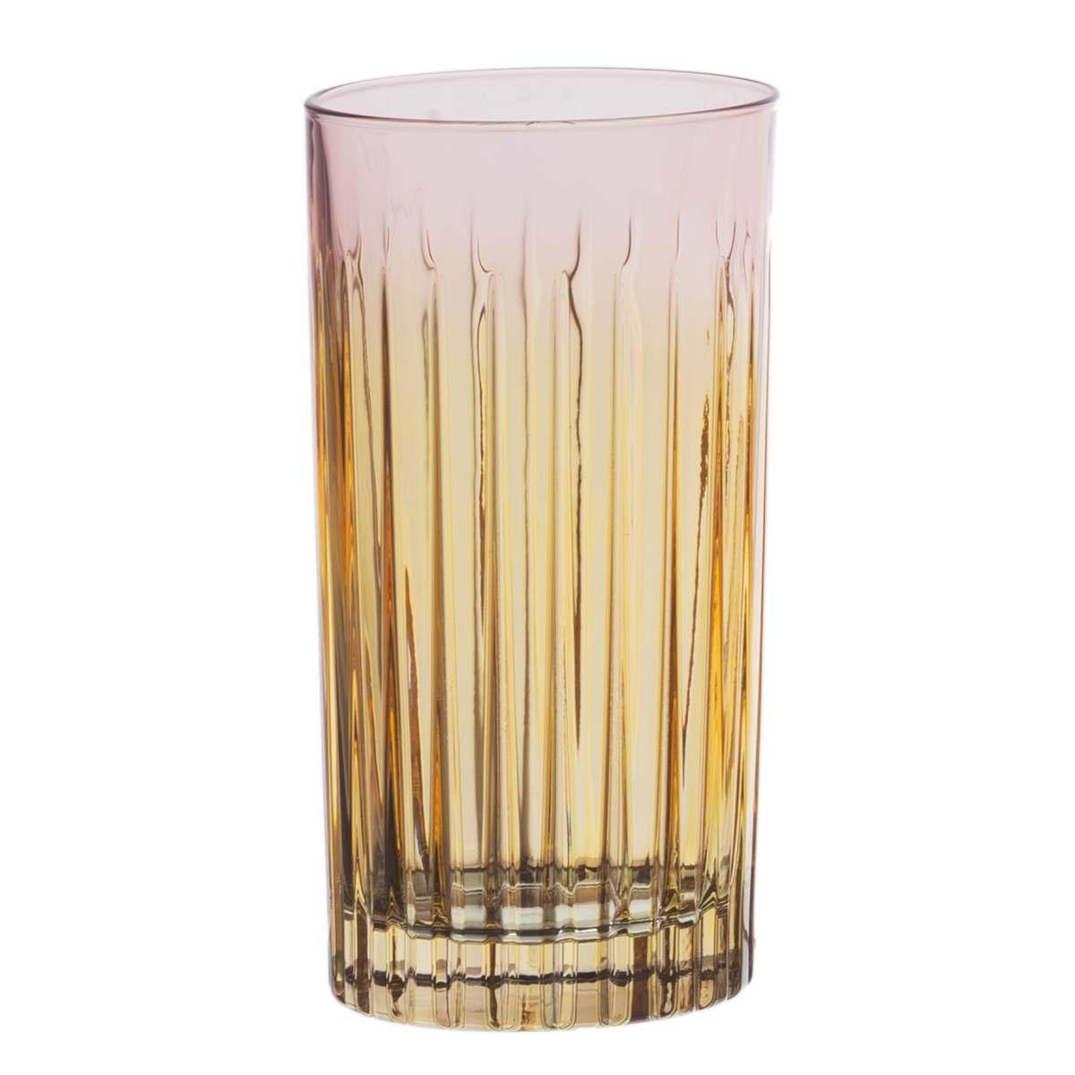 Bicchieri Vetro Set pz.6 Bibita Arelcchino Bicolore cl.15 | Cre.Art