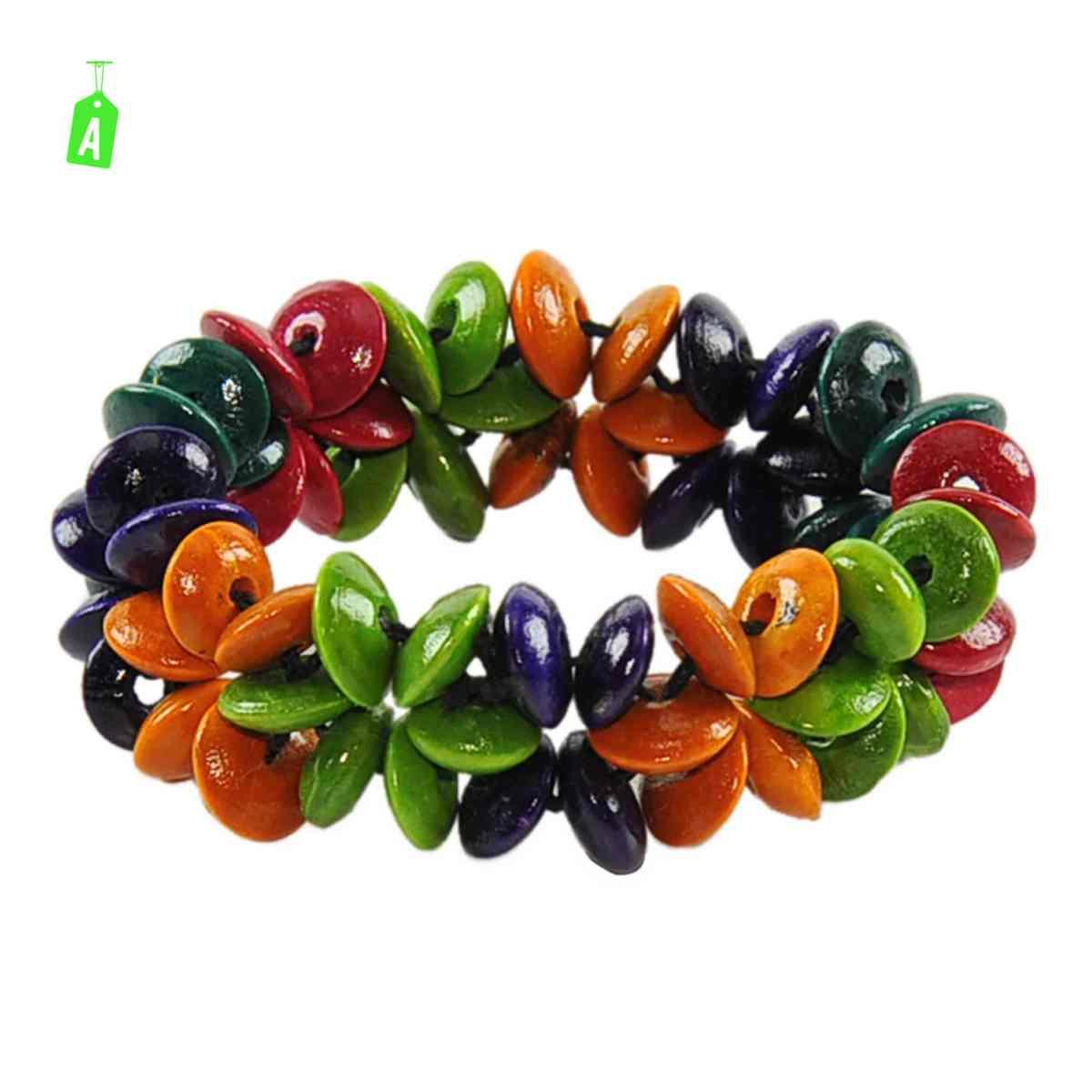 Bracciale Legno Fiori h2 4 Colori |Carnival Toys