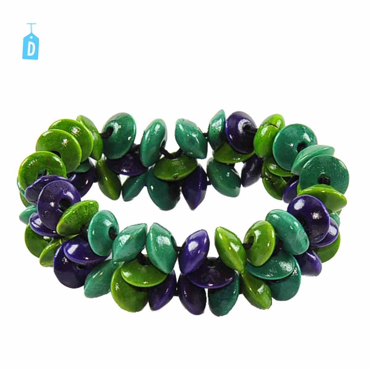 Bracciale Legno Fiori h2 4 Colori |Carnival Toys