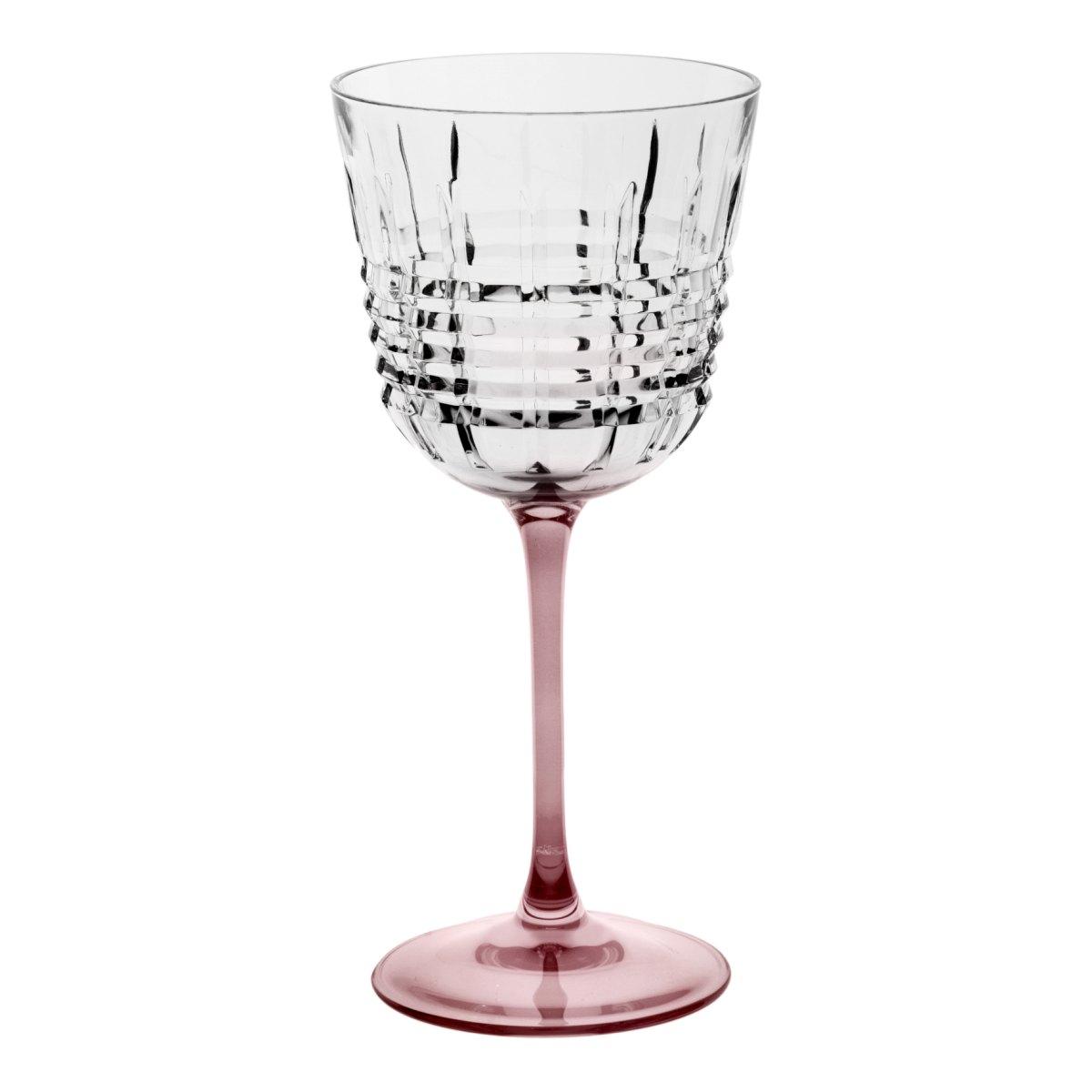 Bicchieri Vetro Set pz.6 Vino Incontro Bicolore cl.19,5 | Cre.Art